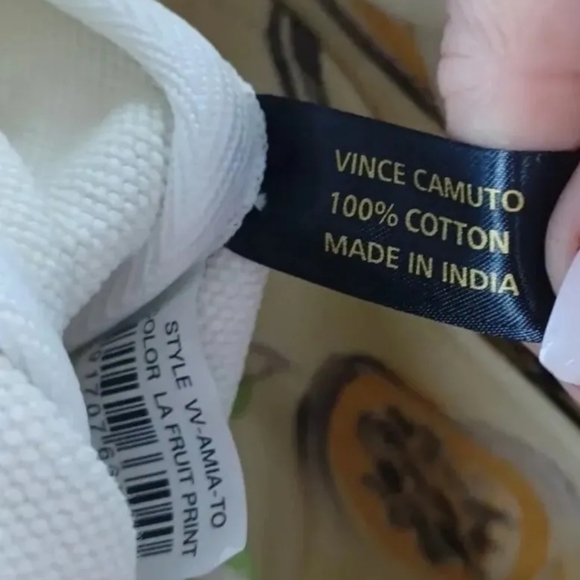 NWT Vince Camuto Amia La Frutta🍋🍏 Print Canvas Shoulder Bag Tote - Picture 10 of 13